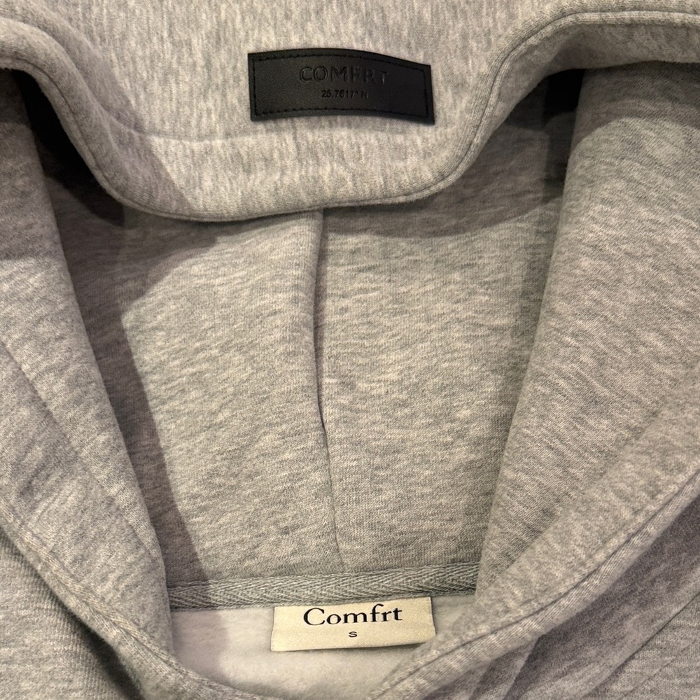 Comfort Unisex Coordinate Hoodie in Mist Size: S - Picture 2 of 4